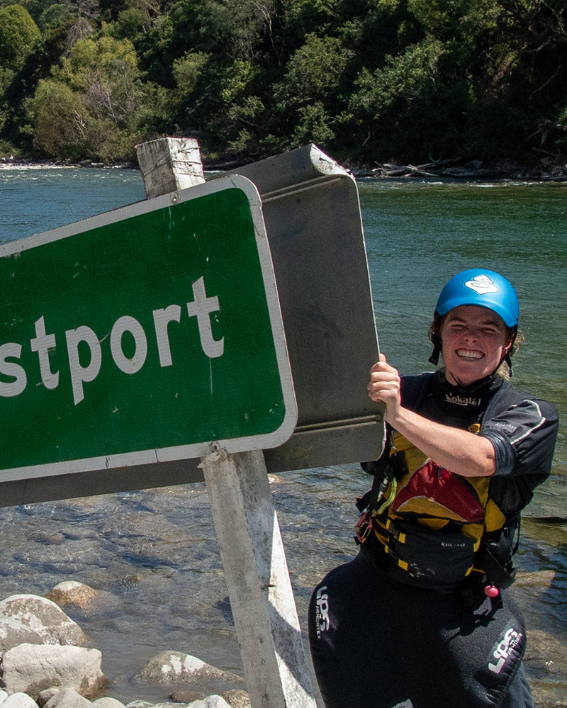 Cait Disberry NZ Kayak School, Murchison, New Zealand