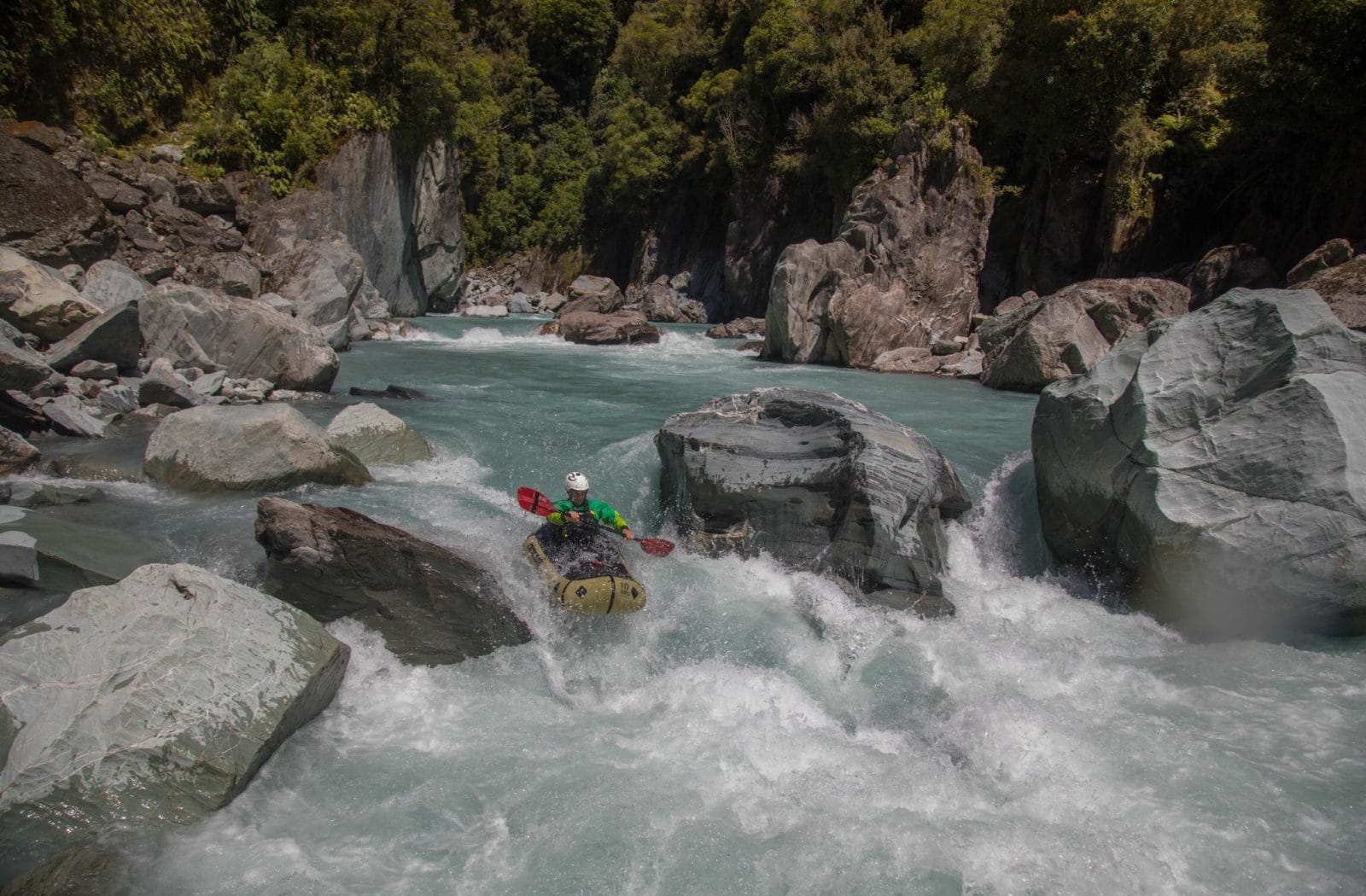 Packrafting Courses NZ Kayak School, Murchison, New Zealand
